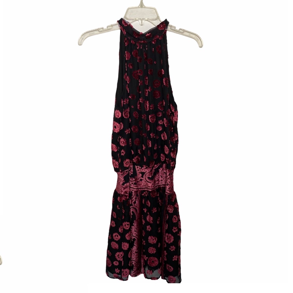 RAMY BROOK Naima Velvet Burnout Short Dress NWT S - Picture 4 of 6
